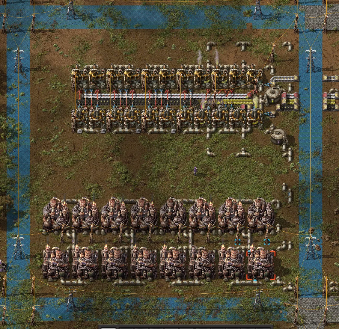 Basic oil refinery